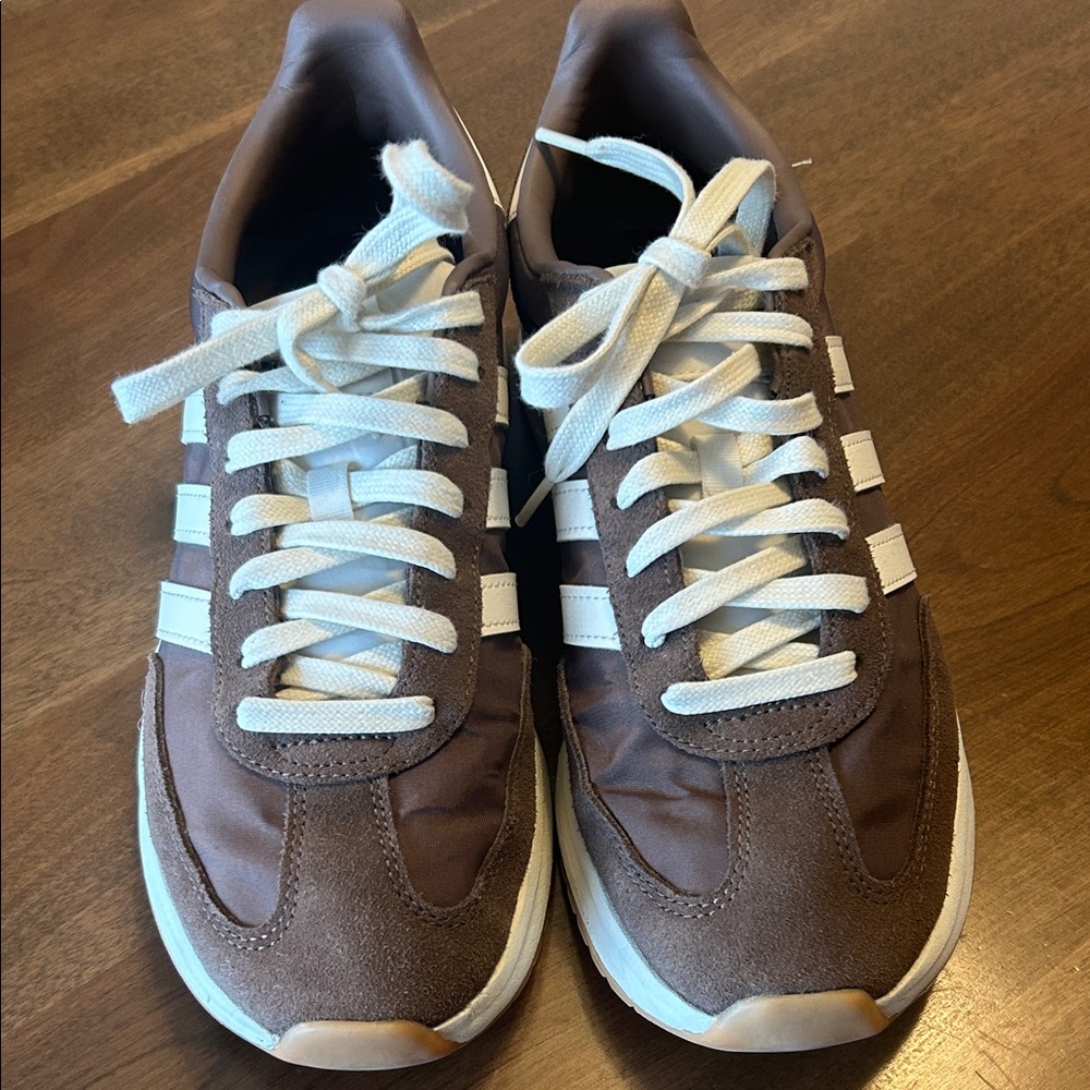 Adidas womens Brown and White Sneakers